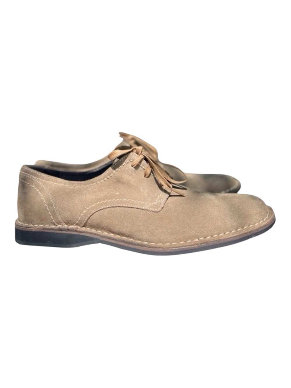 John Varvatos Taupe Suede Oxford Shoes Size 11.5